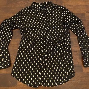 Black and metallic gold Portifino shirt